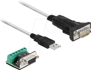 DELOCK 63465 - Adapterkabel USB auf Seriell RS422 / 485 + Terminalblock
