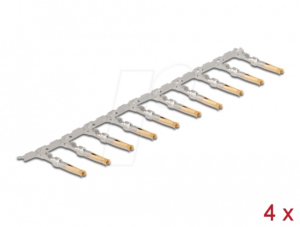 DELOCK 66727 - Crimp-Kontakte für D-Sub Crimp Buchse 40 Stück