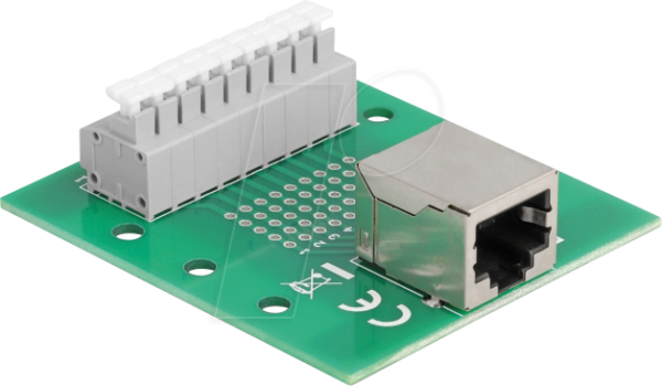 DELOCK 66992 - RJ45 Buchse / Terminalblock