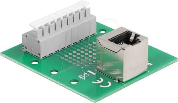 DELOCK 66993 - RJ45 Buchse / Terminalblock