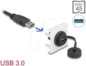 DELOCK 81410 - Easy 45 USB Modul USB 3.2 Gen 1 Typ-A