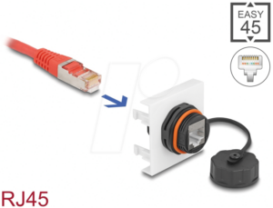 DELOCK 81411 - Easy 45 RJ45 Modul Cat.6A