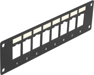 DELOCK 86597 - Keystone Halterung 8 Port Panel