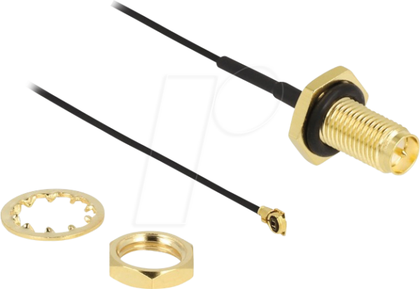DELOCK 88383 - Antennenkabel RP-SMA Buchse / MHF® I Stecker