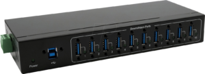 EXSYS 11220HMVS - USB 3.0 10-Port Industrie-Hub