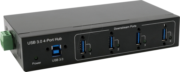 EXSYS 11224HMVS - USB 3.0 4-Port Industrie-Hub