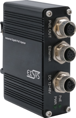 EXSYS EX-60316 - Power over Ethernet (PoE+) Gigabit Injektor