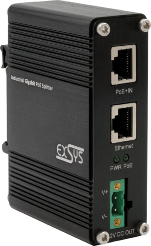 EXSYS EX-60325 - Power over Ethernet (PoE+) Gigabit Splitter