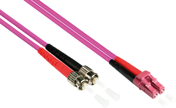 GC LW-802LT4 - Patchkabel LWL Duplex OM4 50/125µ LC/ST