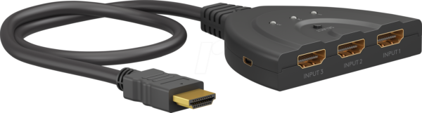 GOOBAY 58488 - HDMI Umschalter 3x1