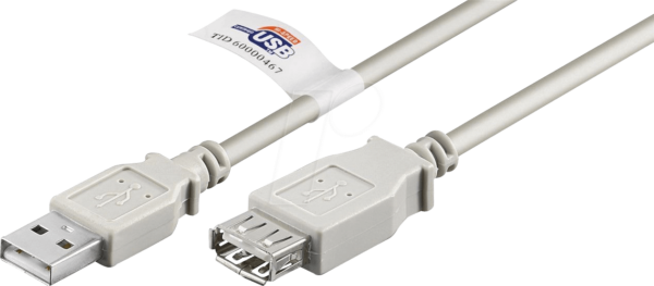GOOBAY 68916 - USB 2.0 Verlängerungskabel mit USB Zertifikat 5 m