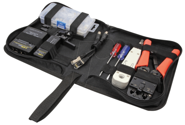 LOGILINK WZ0030 - LogiLink® Netzwerk Werkzeug Set mit Tasche