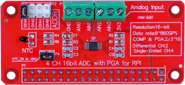 RPI ADC 1115 - Raspberry - A/D Wandler