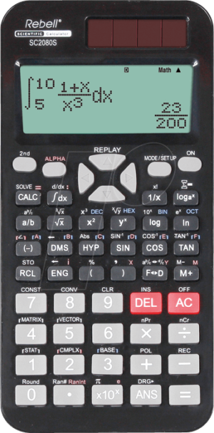 REBELL SC2080S - Wissenschaftlicher Taschenrechner