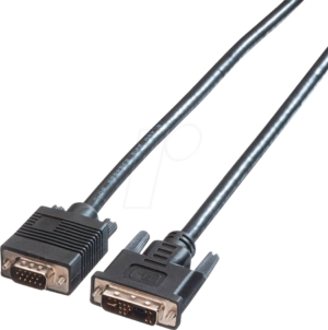 ROLINE 11045450 - Kabel DVI 12+5 Stecker zu VGA Stecker 5 m