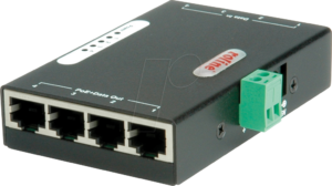 ROLINE 21131198 - 4-Port Power over Ethernet (PoE+) Injektor