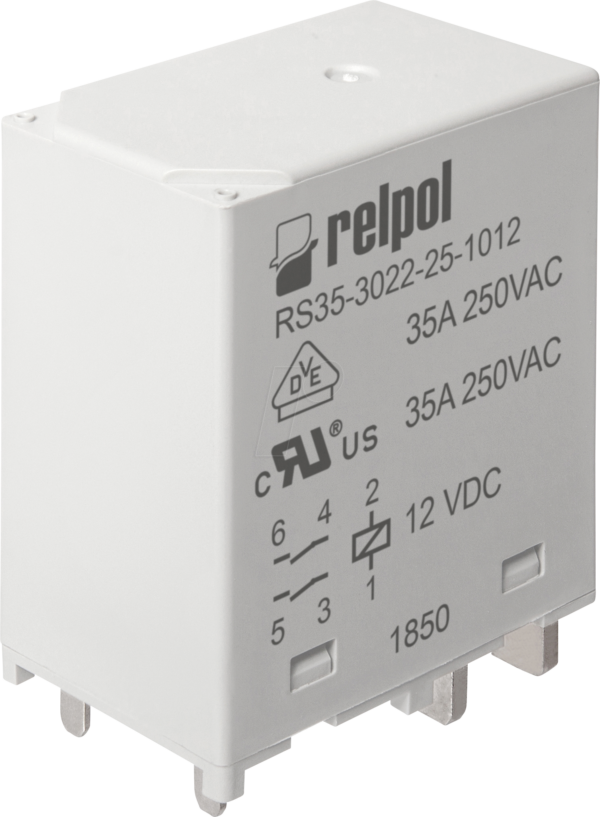 RPL RS35 12DC - Hochstromrelais 12 V DC / 35 A - 2 NO