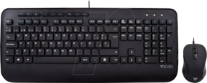V7 CKU300ES - Tastatur-/Maus-Kombination
