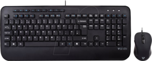 V7 CKU300UK - Tastatur-/Maus-Kombination