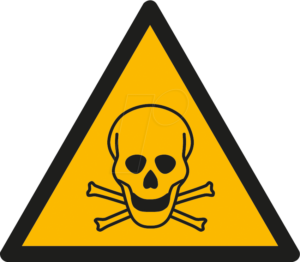 W 74304-1 - Warnschilder: Warnung vor giftigen Stoffen