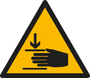 W 74317-0 - Warnschilder: Warnung vor Handverletzungen