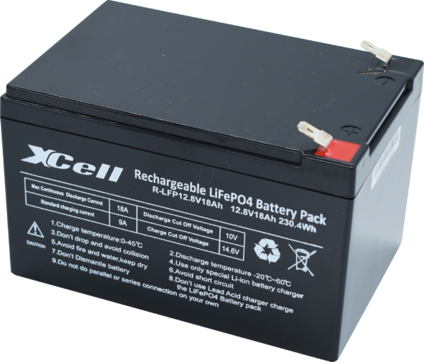 XCELL LFP1218 - Xcell LFP Akku 12V 18 Ah