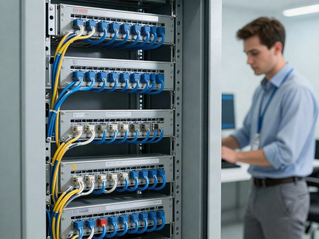 Netzwerkschrank Kabelmanagement