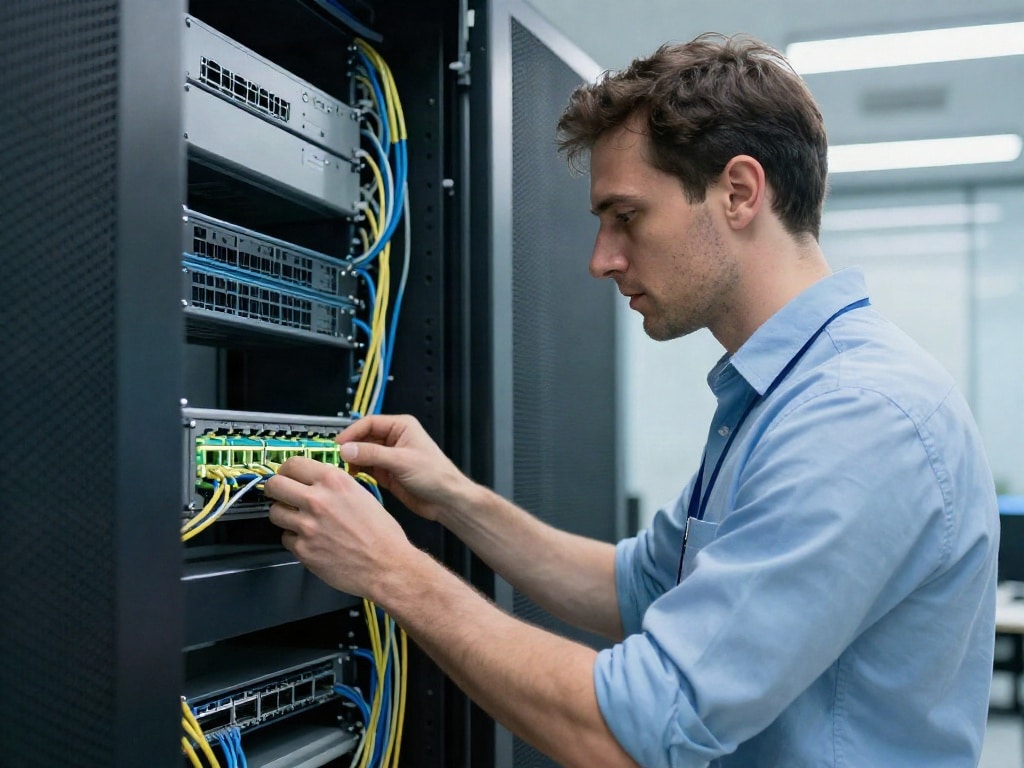 Netzwerkverkabelung Büro
