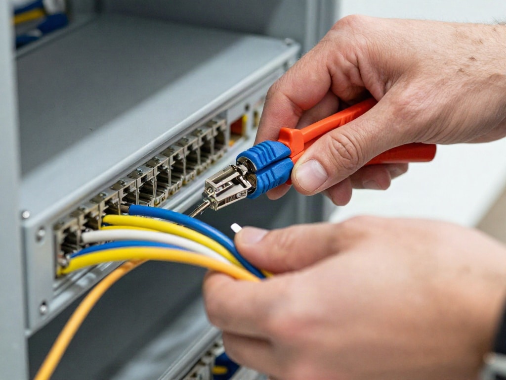 Patchpanel anschließen
