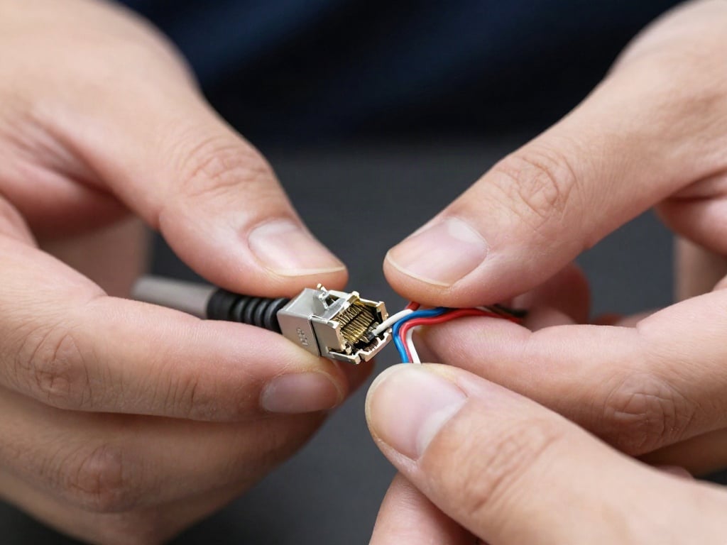 Netzwerkstecker reparieren